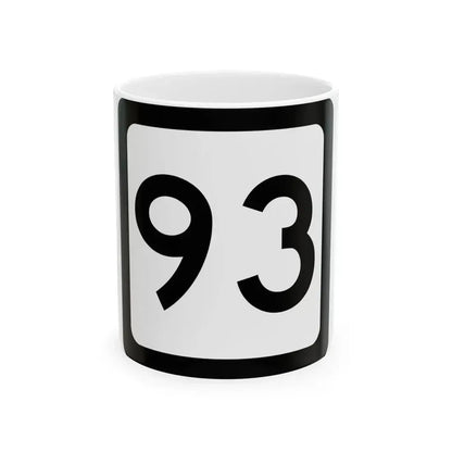 WV-93 (Virginia) (Road Sign) White Coffee Mug 11oz - Go Mug Yourself