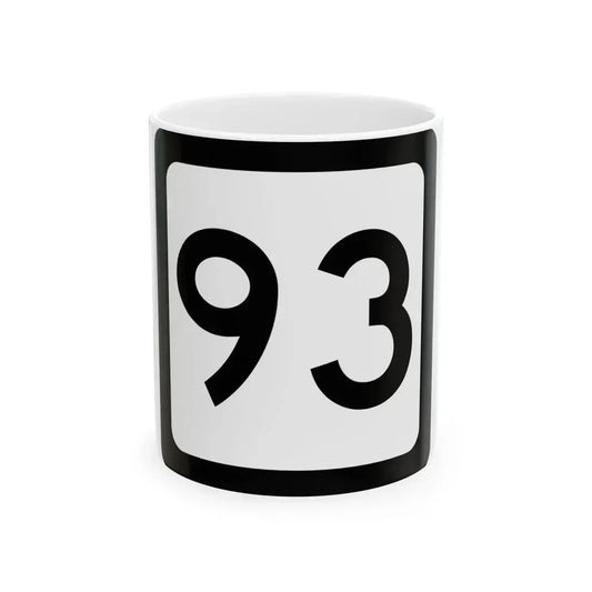 WV-93 (Virginia) (Road Sign) White Coffee Mug 11oz - Go Mug Yourself