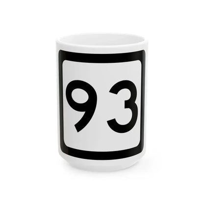 WV-93 (Virginia) (Road Sign) White Coffee Mug 15oz - Go Mug Yourself