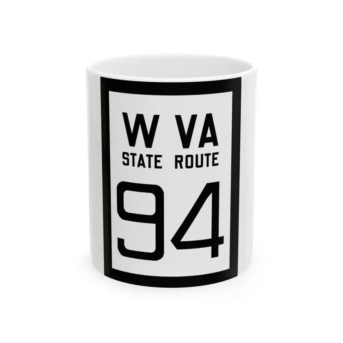 WV-94 1922 (Virginia) (Road Sign) White Coffee Mug 11oz - Go Mug Yourself