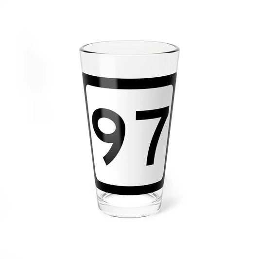 WV-97 (Virginia) (Road Sign) Pint Glass 16oz 16oz - Go Mug Yourself