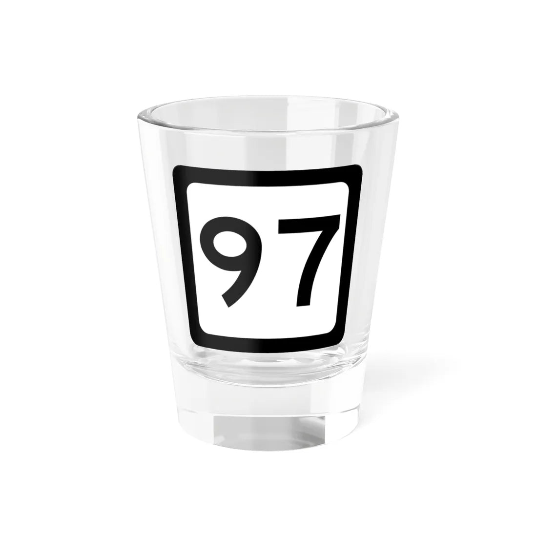 WV-97 (Virginia) (Road Sign) Shot Glass 1.5oz 1.5oz - Go Mug Yourself