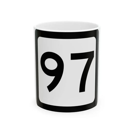 WV-97 (Virginia) (Road Sign) White Coffee Mug 11oz - Go Mug Yourself