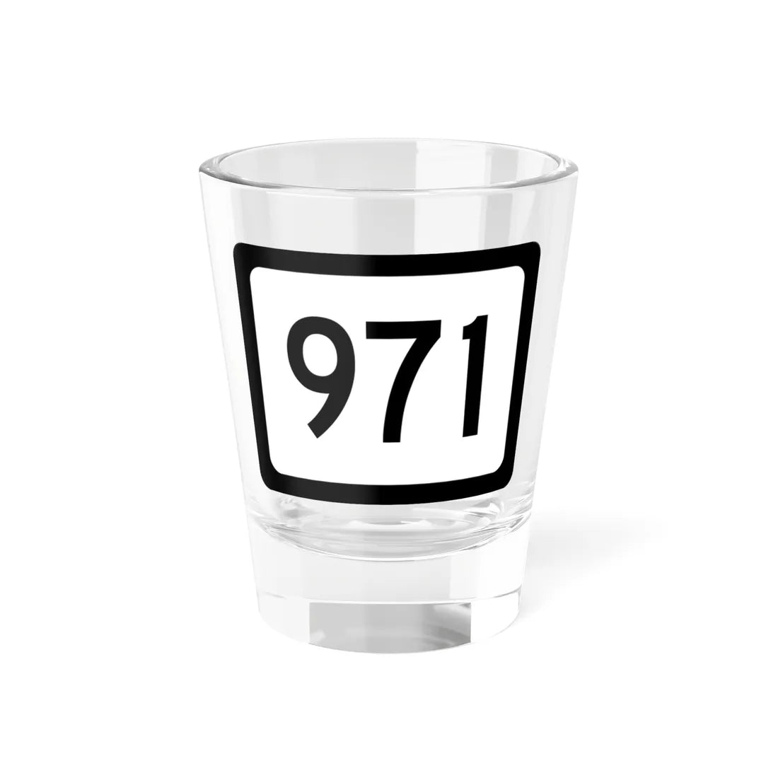WV-971 (Virginia) (Road Sign) Shot Glass 1.5oz 1.5oz - Go Mug Yourself