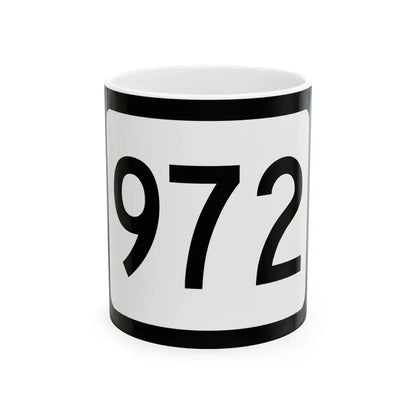WV-972 (Virginia) (Road Sign) White Coffee Mug 11oz - Go Mug Yourself