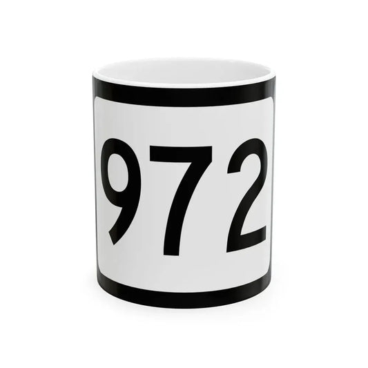 WV-972 (Virginia) (Road Sign) White Coffee Mug 11oz - Go Mug Yourself