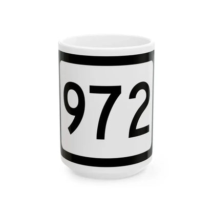 WV-972 (Virginia) (Road Sign) White Coffee Mug 15oz - Go Mug Yourself