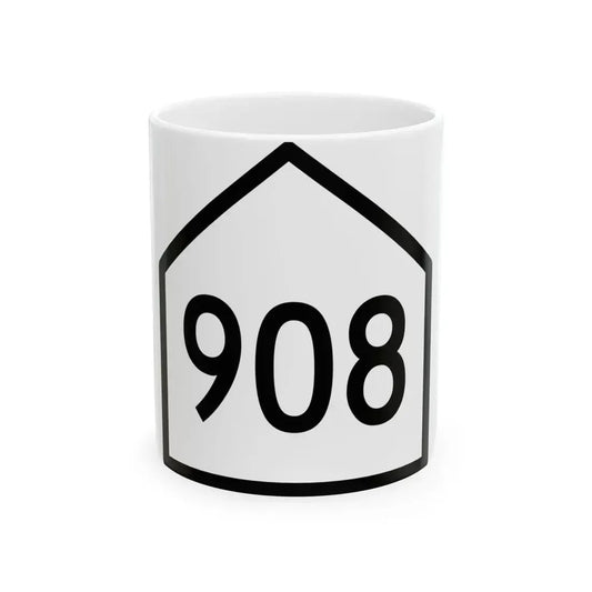 WV HARP 908 (Virginia) (Road Sign) White Coffee Mug 11oz - Go Mug Yourself