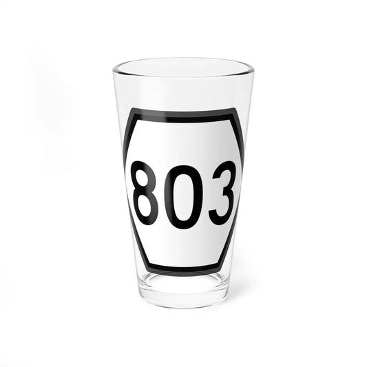 WV PFR 803 mockup (Virginia) (Road Sign) Pint Glass 16oz 16oz - Go Mug Yourself