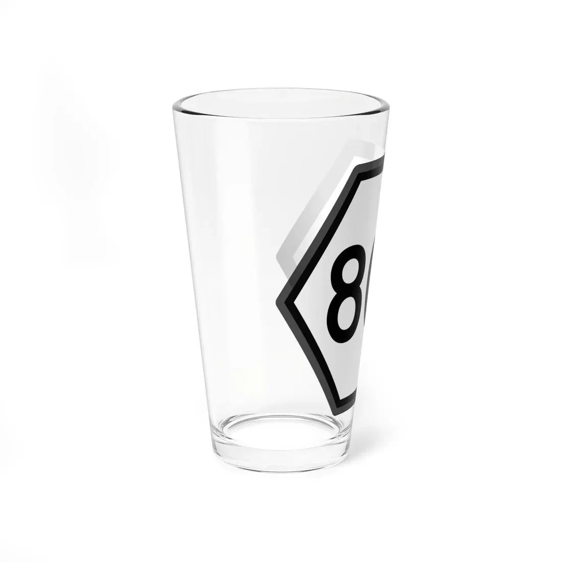 WV PFR 803 mockup (Virginia) (Road Sign) Pint Glass 16oz - Go Mug Yourself