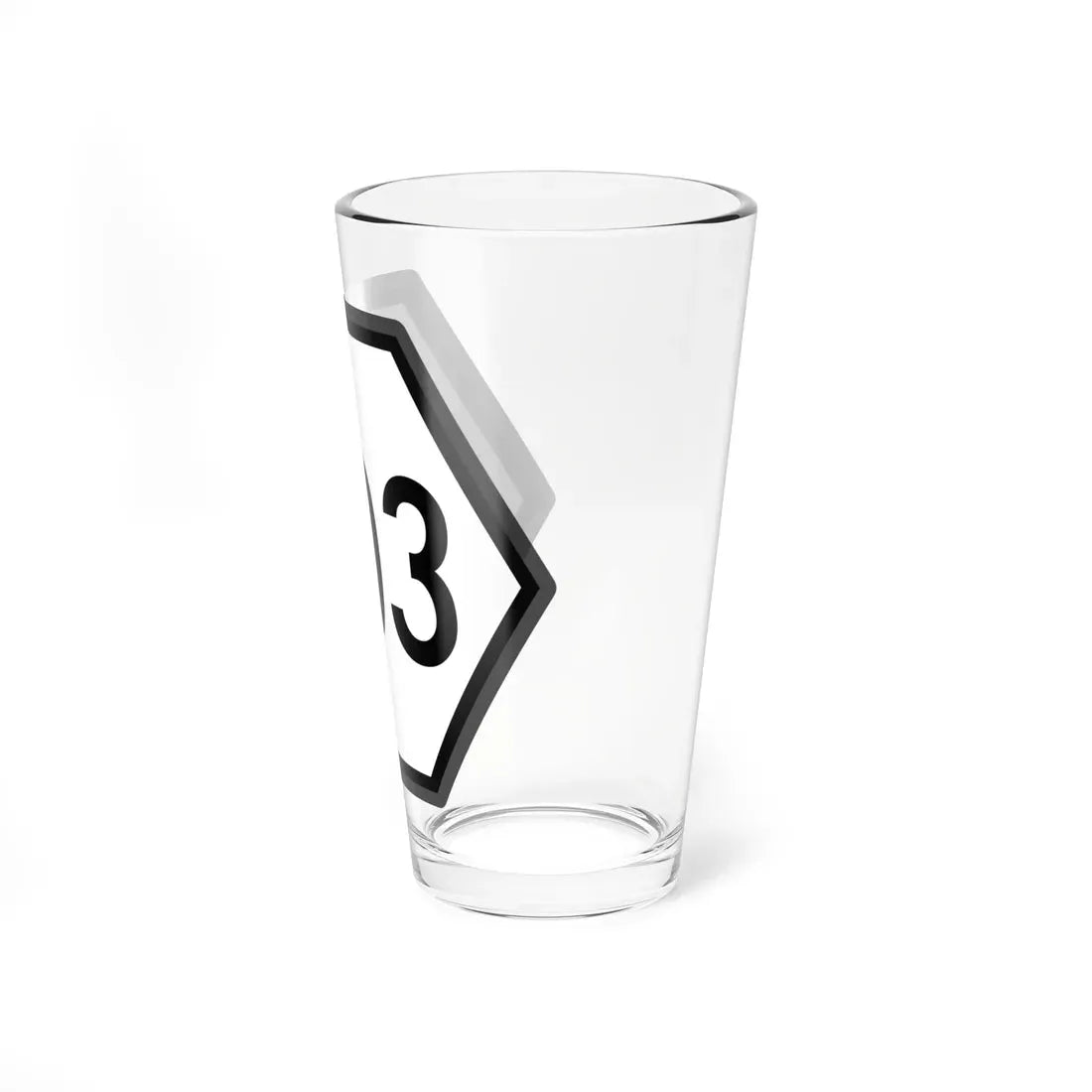 WV PFR 803 mockup (Virginia) (Road Sign) Pint Glass 16oz - Go Mug Yourself