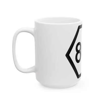 WV PFR 803 mockup (Virginia) (Road Sign) White Coffee Mug - Go Mug Yourself