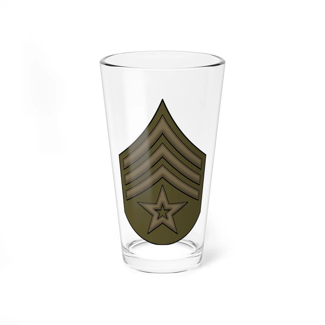 WW1 ColorSgt (United States) (Military Rank) Pint Glass 16oz 16oz - Go Mug Yourself