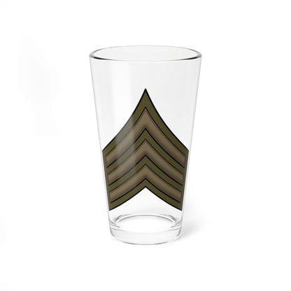 WW1 Sergeant (United States) (Military Rank) Pint Glass 16oz 16oz - Go Mug Yourself
