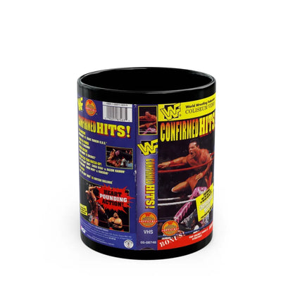 WWF CONFIRMED HITS (VHS COVER) - Black Coffee Mug-11oz-Go Mug Yourself