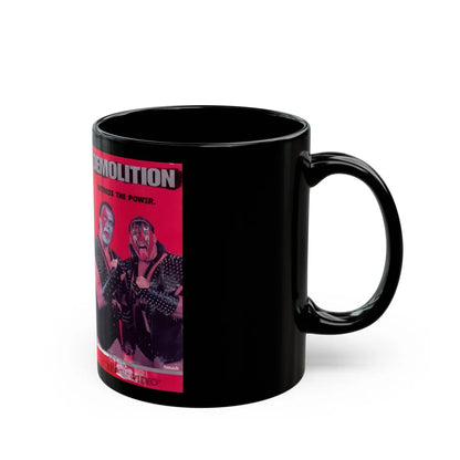 WWF DEMOLITION (VHS COVER) - Black Coffee Mug-Go Mug Yourself