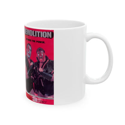 WWF DEMOLITION (VHS COVER) - White Coffee Mug-Go Mug Yourself