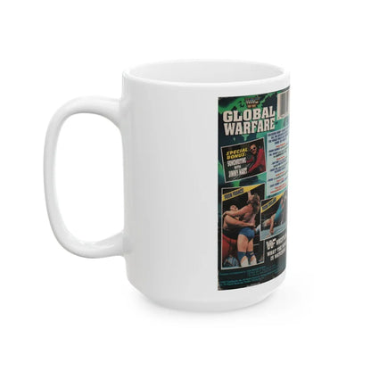 WWF GLOBAL WARFARE (VHS COVER) - White Coffee Mug-Go Mug Yourself