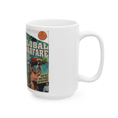 WWF GLOBAL WARFARE (VHS COVER) - White Coffee Mug - Go Mug Yourself