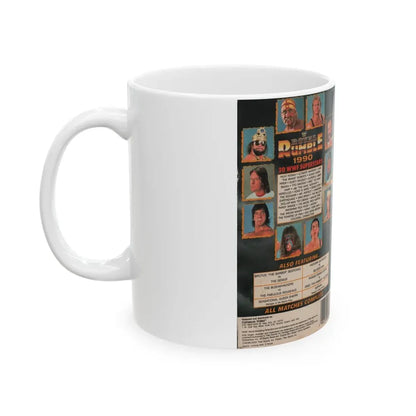 WWF ROYAL RUMBLE 1990 (VHS COVER) - White Coffee Mug - Go Mug Yourself