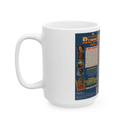 WWF ROYAL RUMBLE 1991 (VHS COVER) - White Coffee Mug - Go Mug Yourself