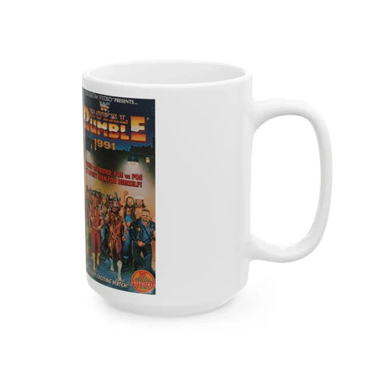 WWF ROYAL RUMBLE 1991 (VHS COVER) - White Coffee Mug - Go Mug Yourself