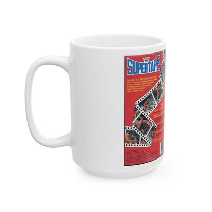 WWF SUPERTAPE (VHS COVER) - White Coffee Mug-Go Mug Yourself