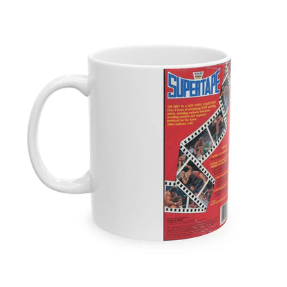 WWF SUPERTAPE (VHS COVER) - White Coffee Mug-Go Mug Yourself