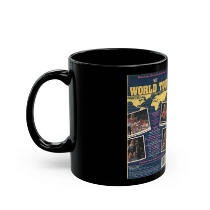 WWF WORLD TOUR (VHS COVER) - Black Coffee Mug-Go Mug Yourself