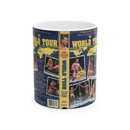 WWF WORLD TOUR (VHS COVER) - White Coffee Mug-11oz-Go Mug Yourself