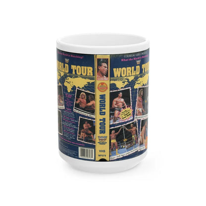 WWF WORLD TOUR (VHS COVER) - White Coffee Mug-15oz-Go Mug Yourself