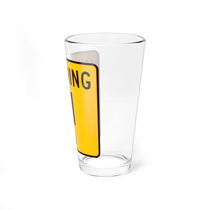WY-11 (Wyoming) (Road Sign) Pint Glass 16oz - Go Mug Yourself