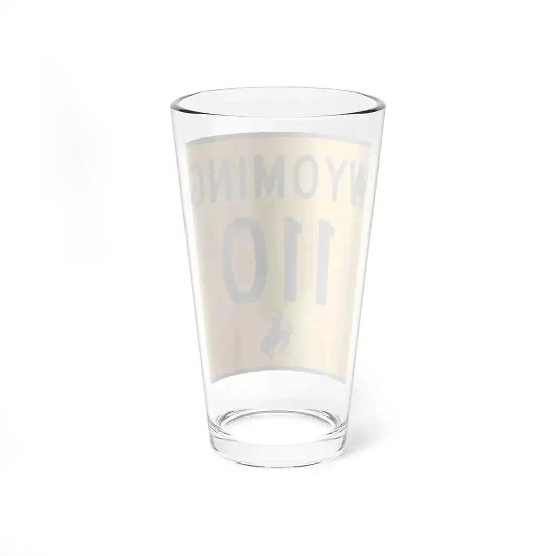 WY-110 (Wyoming) (Road Sign) Pint Glass 16oz - Go Mug Yourself