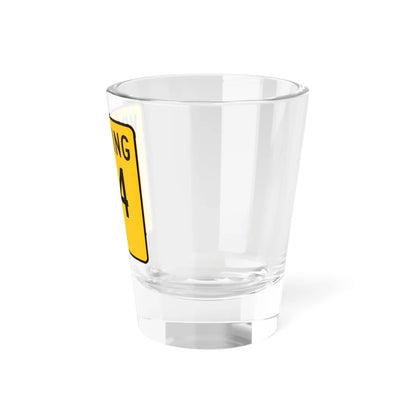 WY-134 (Wyoming) (Road Sign) Shot Glass 1.5oz - Go Mug Yourself