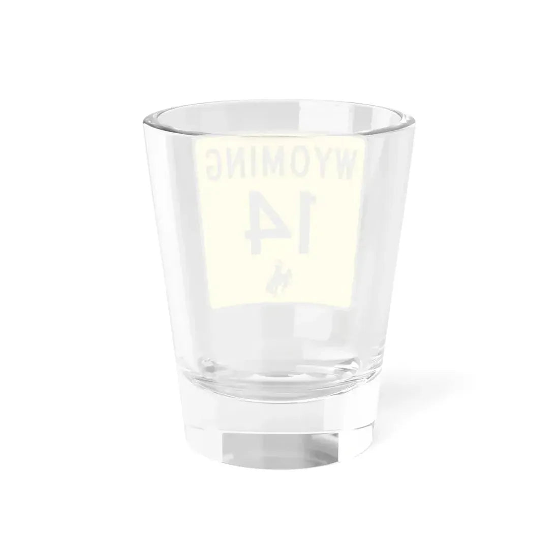 WY-14 (Wyoming) (Road Sign) Shot Glass 1.5oz - Go Mug Yourself