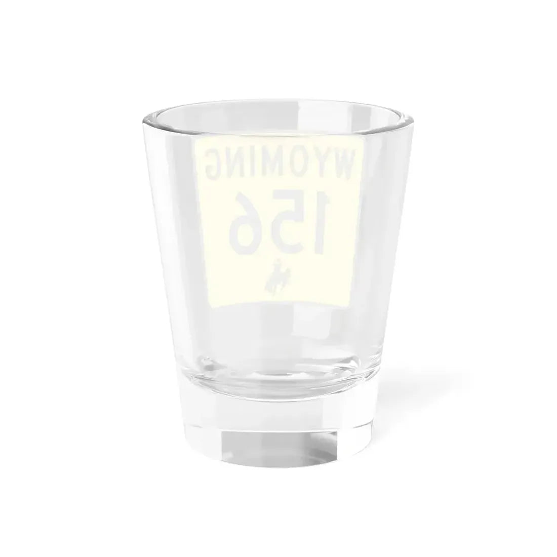 WY-156 (Wyoming) (Road Sign) Shot Glass 1.5oz - Go Mug Yourself