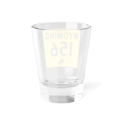 WY-156 (Wyoming) (Road Sign) Shot Glass 1.5oz - Go Mug Yourself