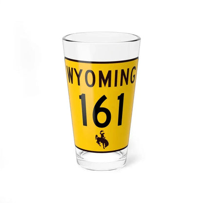 WY-161 (Wyoming) (Road Sign) Pint Glss 16oz 16oz - Go Mug Yourself