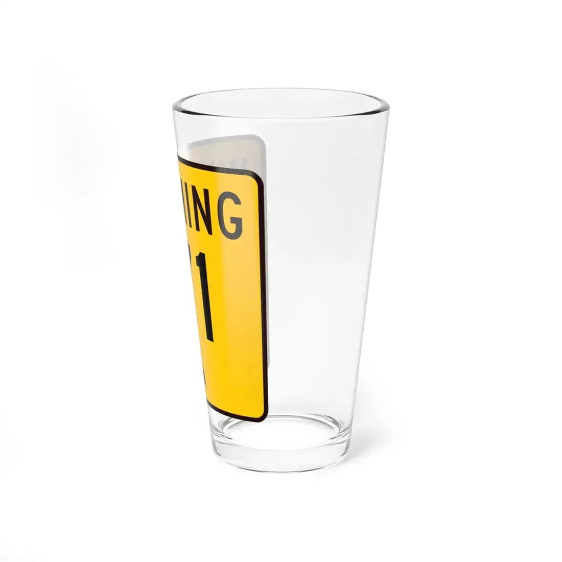 WY-171 (Wyoming) (Road Sign) Pint Glss 16oz - Go Mug Yourself