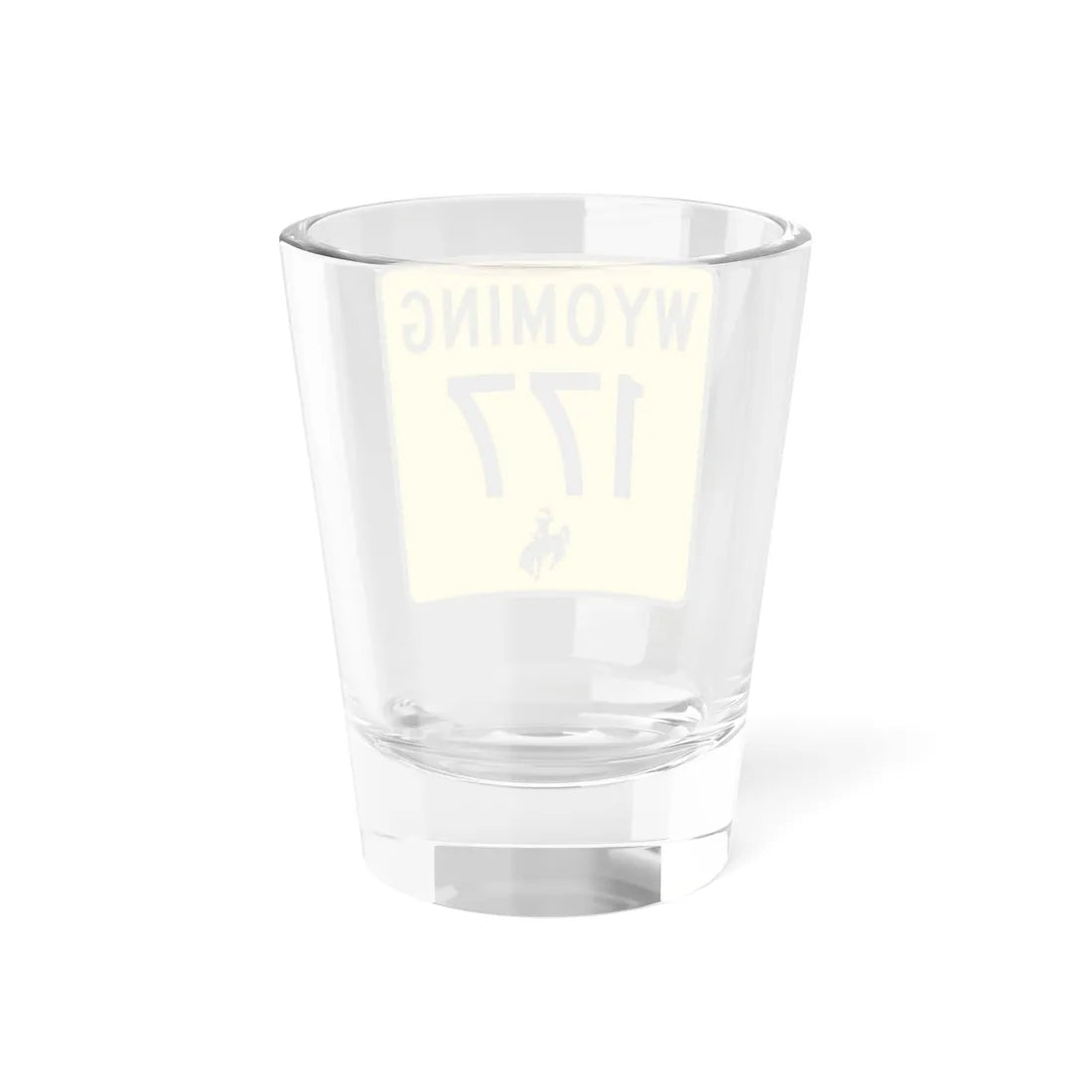 WY-177 (Wyoming) (Road Sign) Shot Glass 1.5oz - Go Mug Yourself