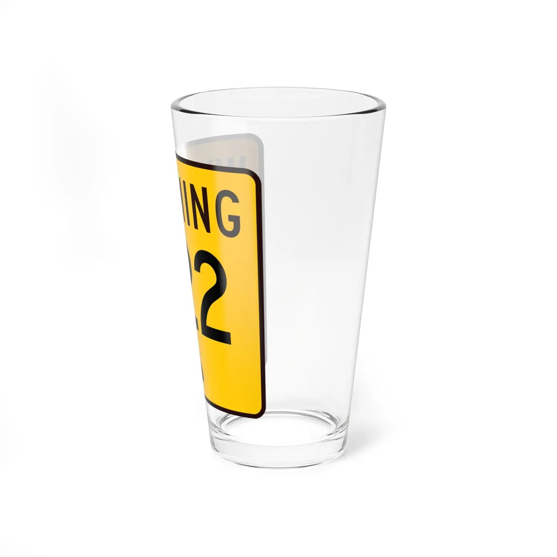 WY-222 (Wyoming) (Road Sign) Pint Glss 16oz - Go Mug Yourself