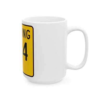 WY-224 (Wyoming) (Road Sign) White Coffee Mug - Go Mug Yourself