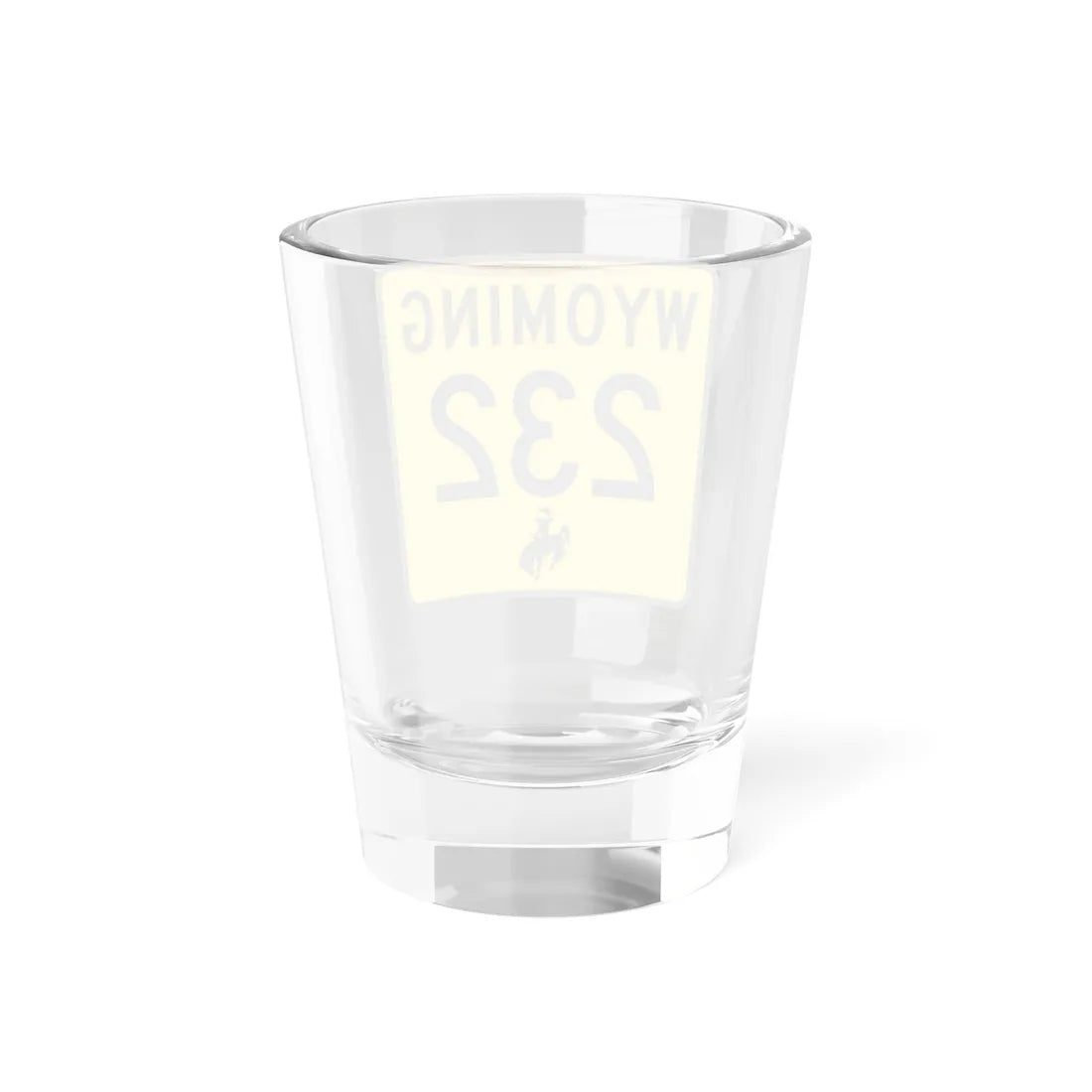 WY-232 (Wyoming) (Road Sign) Shot Glass 1.5oz - Go Mug Yourself