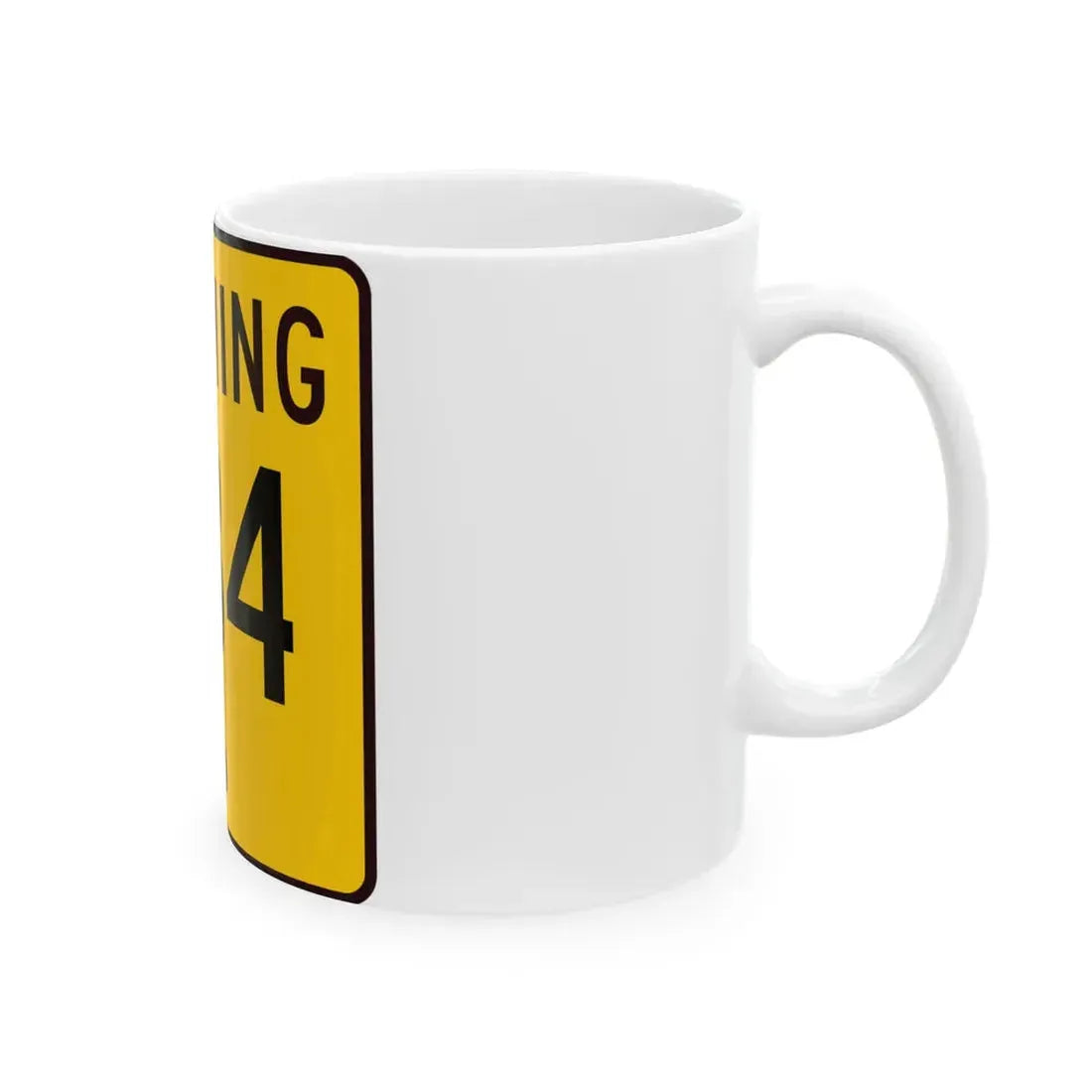WY-234 (Wyoming) (Road Sign) White Coffee Mug - Go Mug Yourself