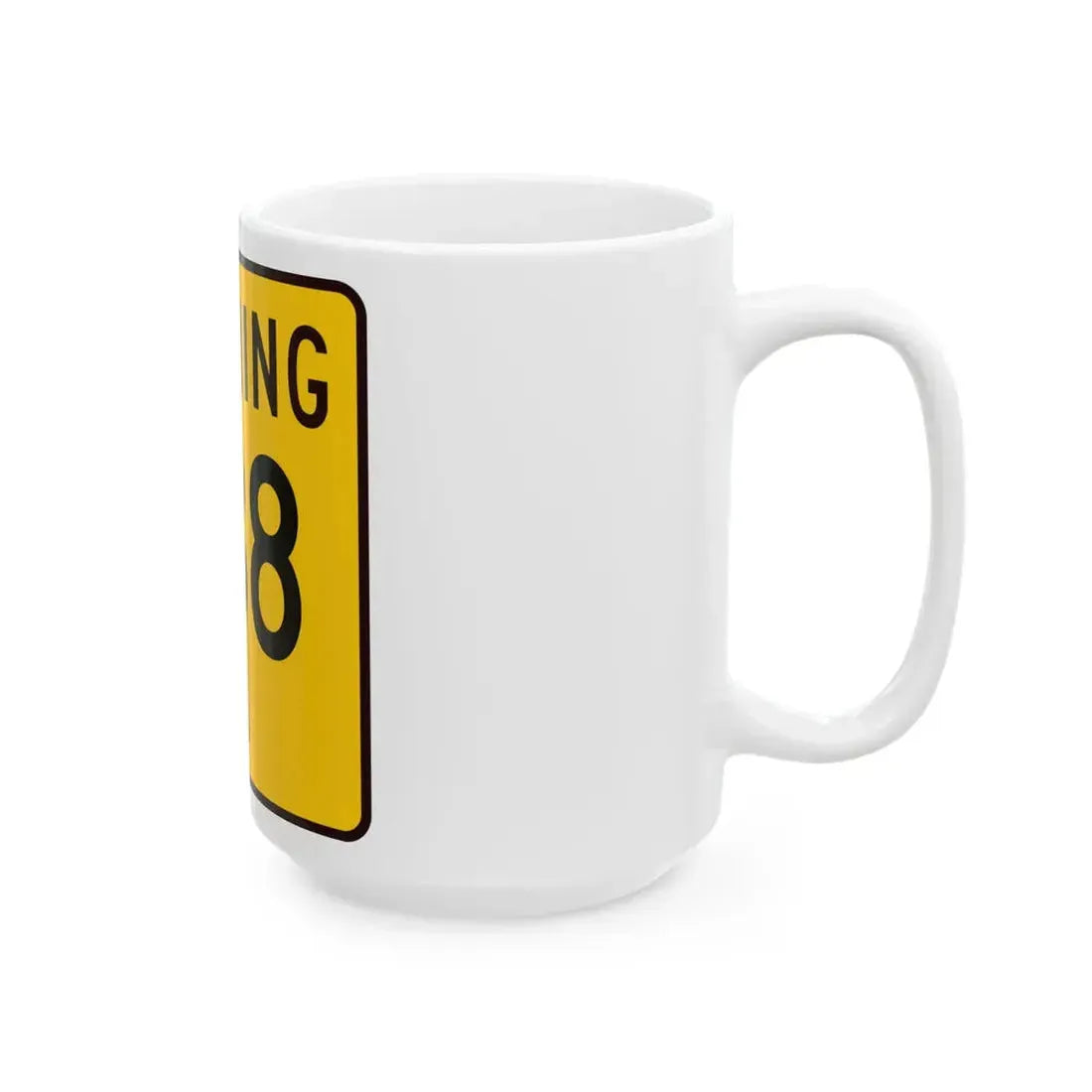 WY-238 (Wyoming) (Road Sign) White Coffee Mug - Go Mug Yourself