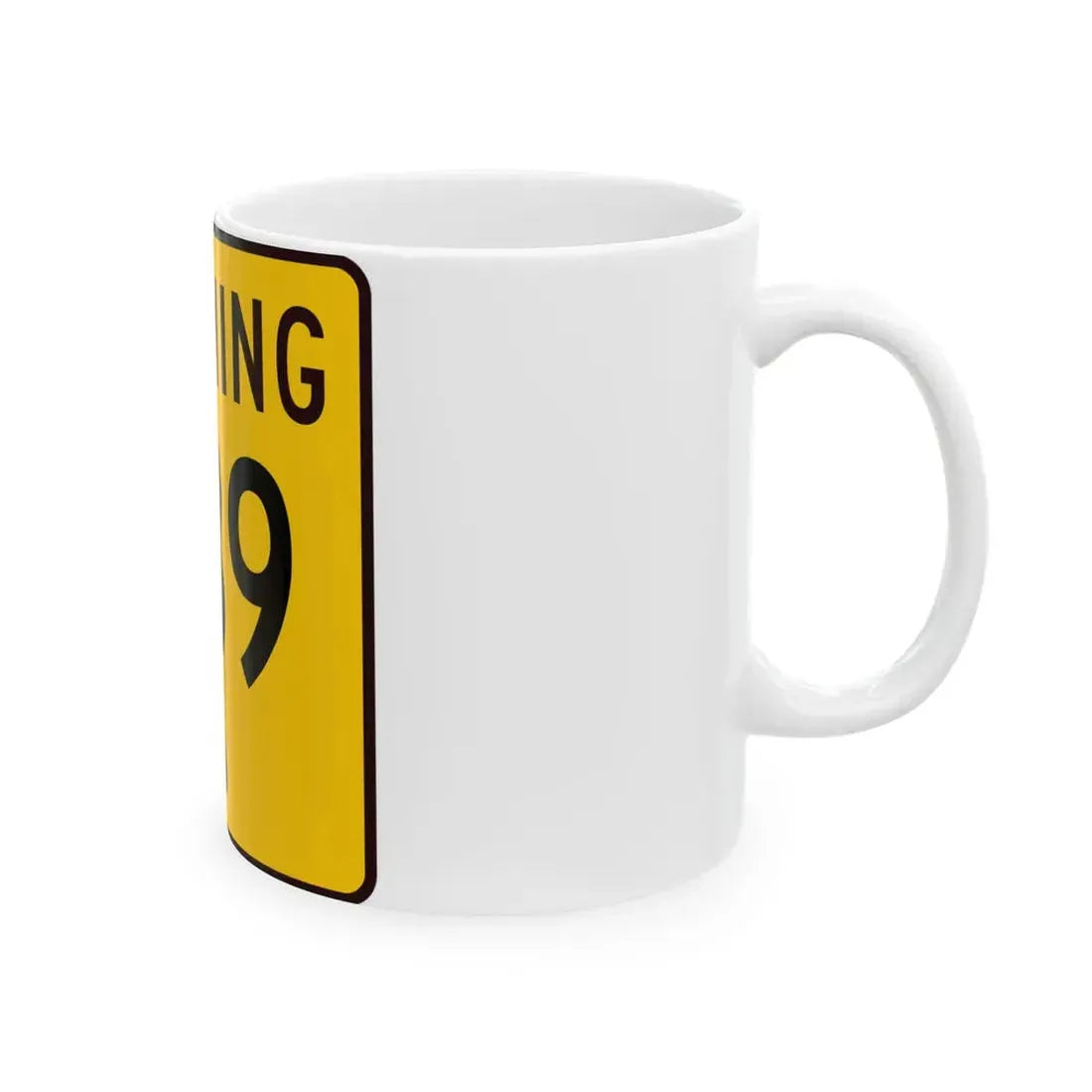 WY-239 (Wyoming) (Road Sign) White Coffee Mug - Go Mug Yourself
