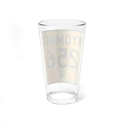 WY-256 (Wyoming) (Road Sign) Pint Glass 16oz - Go Mug Yourself