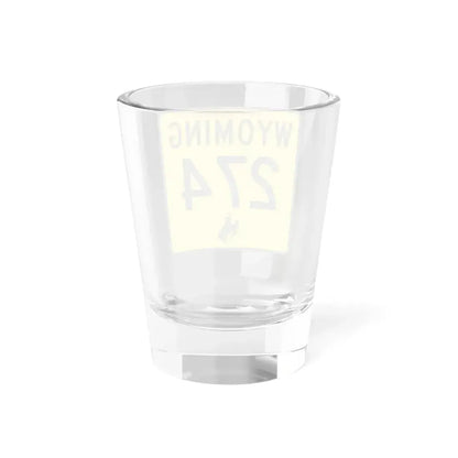 WY-274 (Wyoming) (Road Sign) Shot Glass 1.5oz - Go Mug Yourself