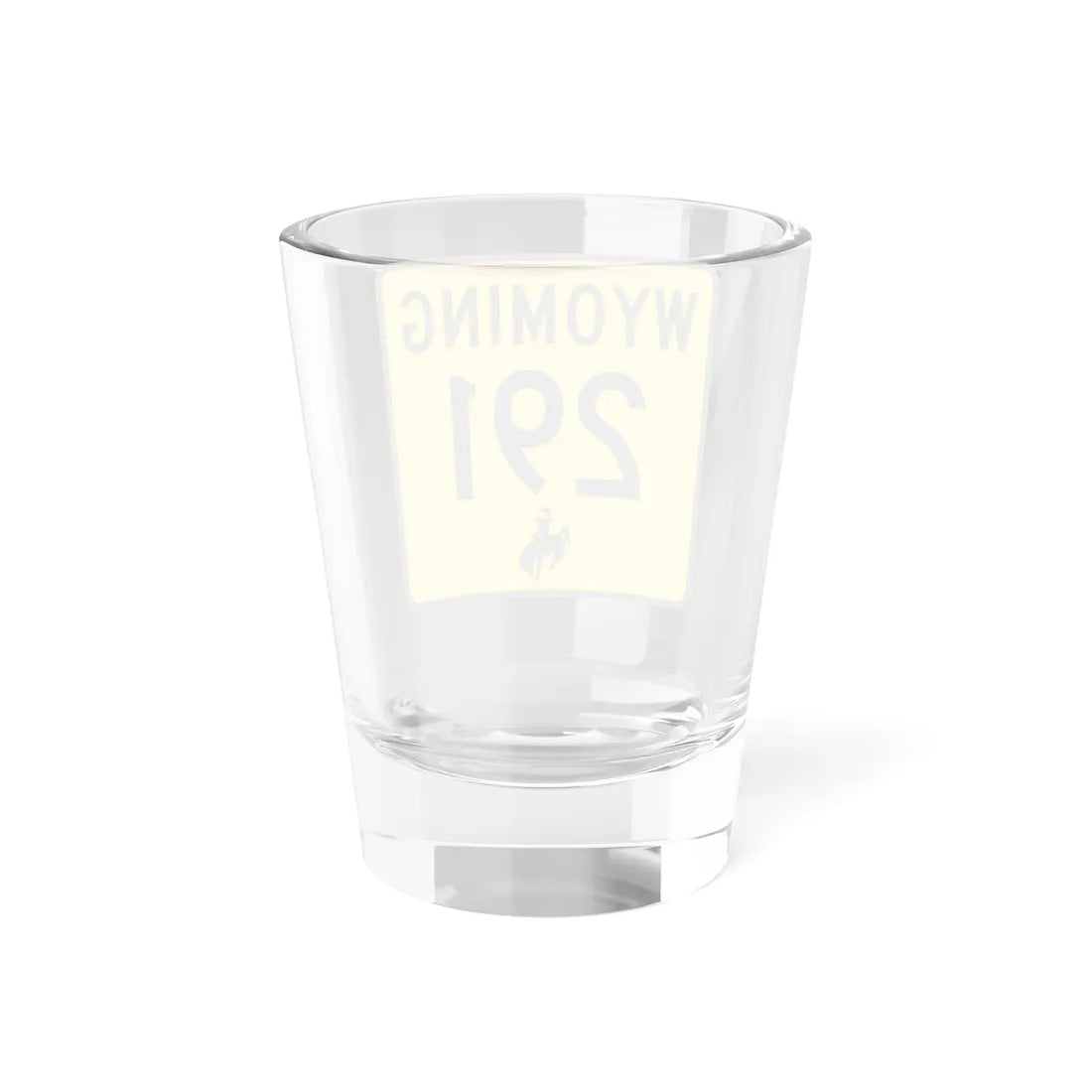 WY-291 (Wyoming) (Road Sign) Shot Glass 1.5oz - Go Mug Yourself