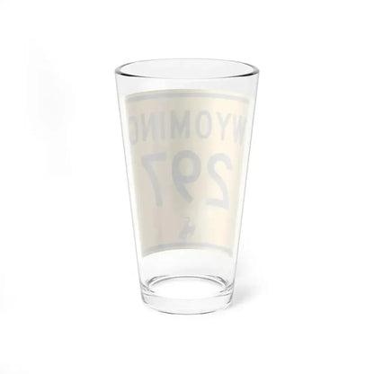 WY-297 (Wyoming) (Road Sign) Pint Glass 16oz - Go Mug Yourself